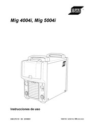 ESAB Mig 5004i Instrucciones De Uso