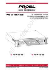 PROEL PSW1800 Manual Del Usuario