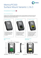 AVIRE Memco C100 SM1 Guia De Instalacion