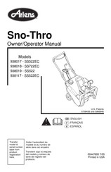 Ariens SS522EC Manual Del Propietario Y Del Operador