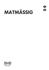 Ikea MATMÄSSIG Manual De Usario