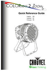 Chauvet COLORado 2 Zoom IP Guía De Referencia Rápida