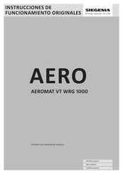 Siegenia AEROMAT VT WRG 1000 Instrucciones De Funcionamiento Originales