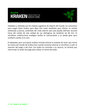 Razer KRAKEN Guia De Inicio Rapido