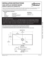 American Standard A8009D-FCO Instrucciones De Instalación