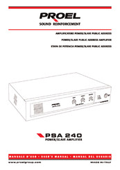 PROEL PSA 240 Manual De Instrucciones