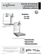 Alto-Shaam CS-200 Instalación Operación Mantenimiento