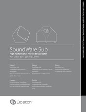 Boston SoundWare Manual Del Propietário