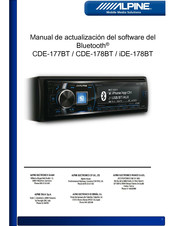 Alpine CDE-177BT Manual De Actualización