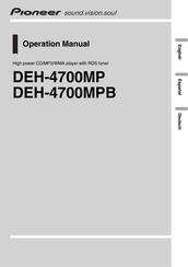Pioneer DEH-4700MPB Manual De Operación