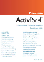 promethean ActivPanel Guia De Inicio Rapido