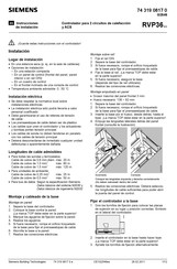 Siemens RVP36 Serie Instrucciones De Instalación