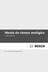 Bosch Dinion 4000 AN Manual De Funcionamiento Rápido