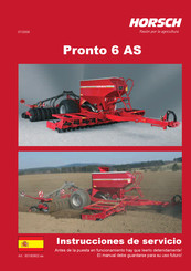 horsch Pronto 6 AS Instrucciones De Servicio