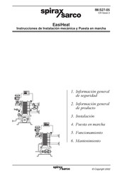 Spirax Sarco EasiHeat EH-PT-DHW Instrucciones De Instalación Mecánica Y Puesta En Marcha