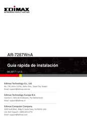 Edimax AR-7287WnA Guía Rápida De Instalación