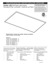 Acuity Brands Lighting CPANL 1X4 4000LM K Guia De Inicio Rapido