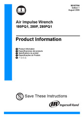 Ingersoll Rand 180PQ1 Especificaciones Del Producto
