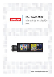 Simrad NSO evo3S MPU Manual De Instalación