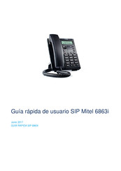 Mitel 6863i Guía Rápida De Usuario