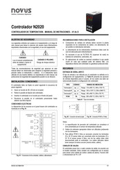 Novus N2020 Manual De Instrucciones