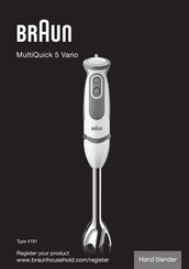 Braun MultiQuick 5 Vario Manual Del Usuario