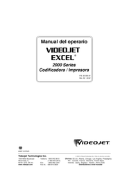 Excel VIDEOJET 2000 Serie Manual Del Operario