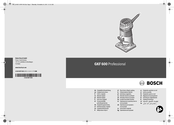 Bosch Professional GKF 600 Instrucciones De Seguridad