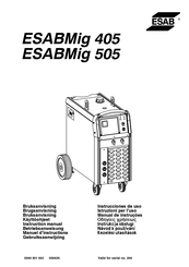 ESAB ESABMig 405 Instrucciones De Uso