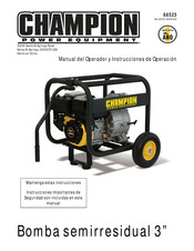 Champion Power Equipment 66523 Manual Del Operador Y Instrucciones De Operación