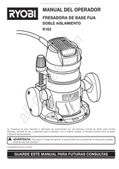 Ryobi R163 Manual Del Operador