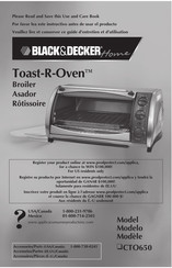 Black and Decker Home Toast-R-Oven CTO650 Instructivo Antes De Usar El Producto