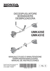 Honda Power Equipment UMK425E Manual De Instrucciones