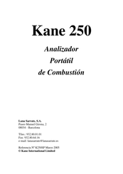 Kane 250 Guia Del Usuario