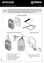 Erreka IRPROGM Guía Rápida Para La Programación