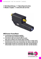 Abicor Binzel MF3-Laser Front/Rear Instructivo De Servicio