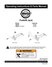Omega 28045 Instrucciones De Operación Y Lista De Piezas