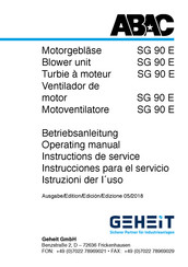 GEHEIT ABAC SG 90 E Instrucciones Para El Servicio