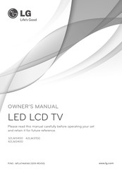 LG 32LM3400 Manual Del Propietário