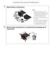 Lexmark Pro900 Serie Manual De Instalación