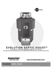 InSinkErator EVOLUTION SEPTIC ASSIST Manual Del Usuario