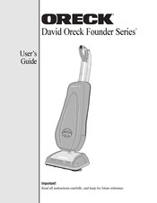 Oreck David Oreck Founder Serie Manual Del Usuario