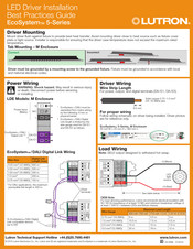Lutron EcoSystem 5 Serie Instrucciones De Instalación