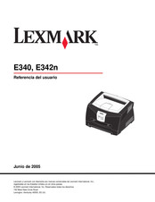 Lexmark E340 Referencia Del Usuario