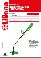 Liliana JB10035 Manual De Instrucciones Y Garantía