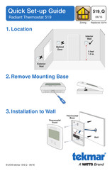 Watts tekmar 519 Guía De Instalación Rápida