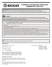 Ecco EW4008 DOT Instrucciones De Instalación Y Funcionamiento