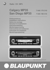 Blaupunkt San Diego MP35 Instrucciones De Instalación