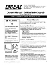 Dri-Eaz TurboDryers Sahara Pro X3 El Manual Del Propietario