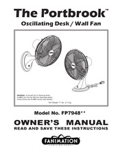 Fanimation The Portbrook FP7948 Serie Manual Del Propietário